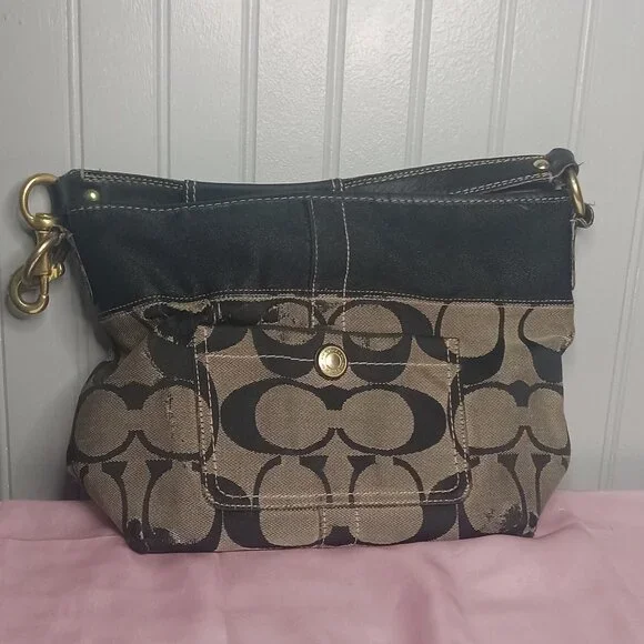 Vintage Coach Signature C Purse - Picture 1 of 12